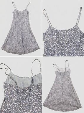 Princess Polly Pale Blue Floral Slip Dress